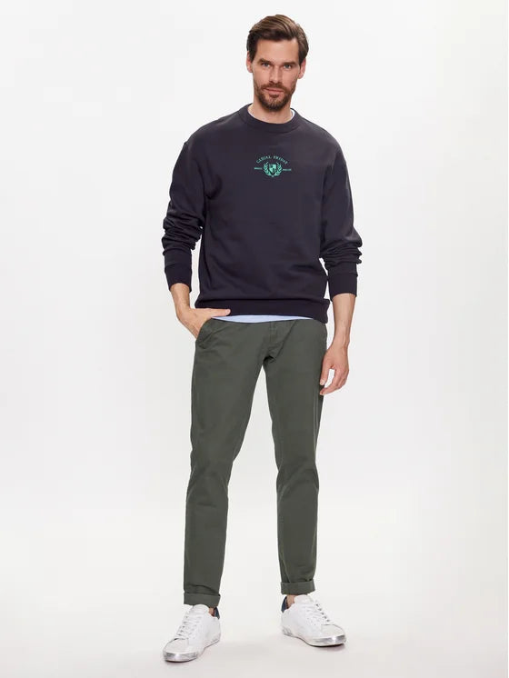 SAGE NAVY RELAXED SWEATSHIRT