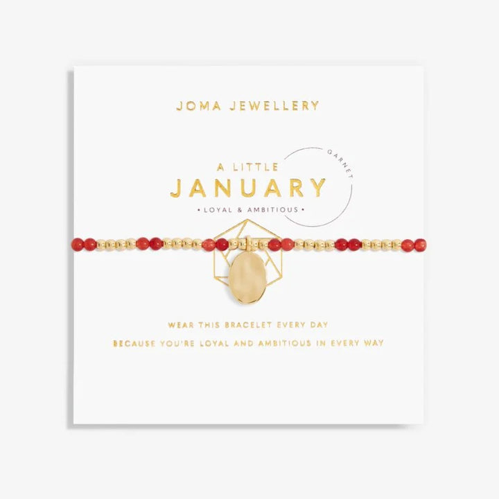 A LITTLE BIRTHSTONE ‘JANUARY’ BRACELET