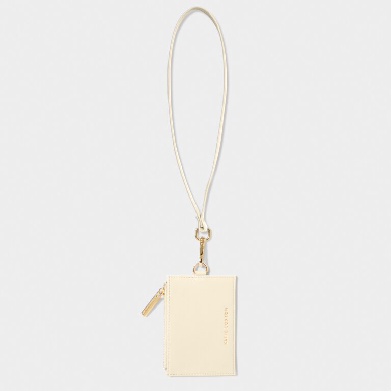 OFF WHITE ASHLEY CARD HOLDER WITH STRAP