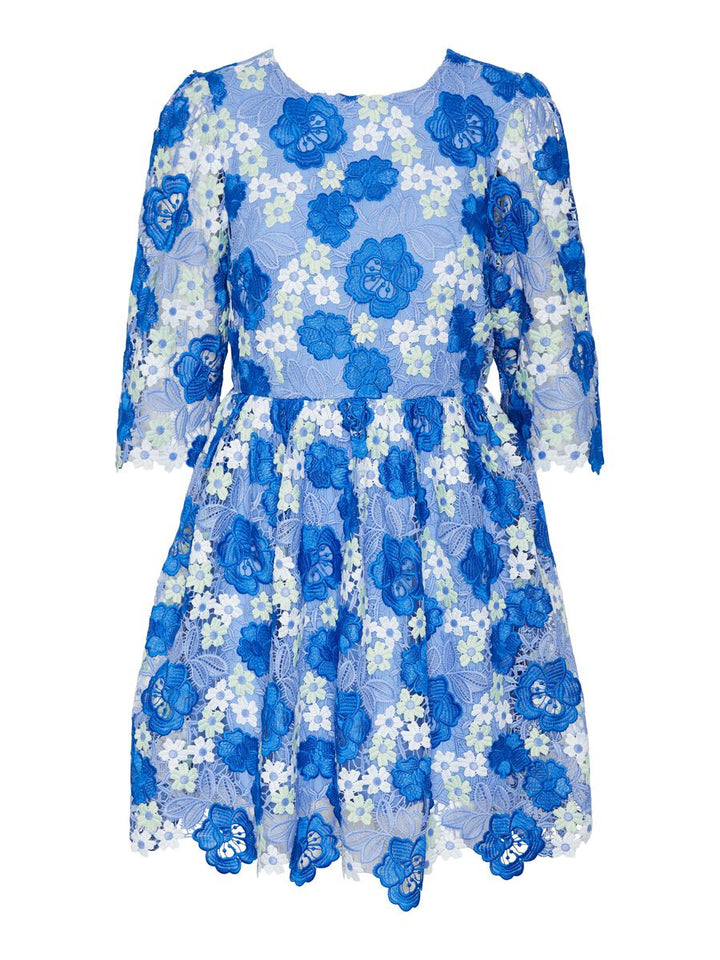 VISTA BLUE LACEDAZE DRESS