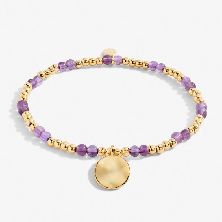 A LITTLE BIRTHSTONE ‘FEBRUARY’ BRACELET