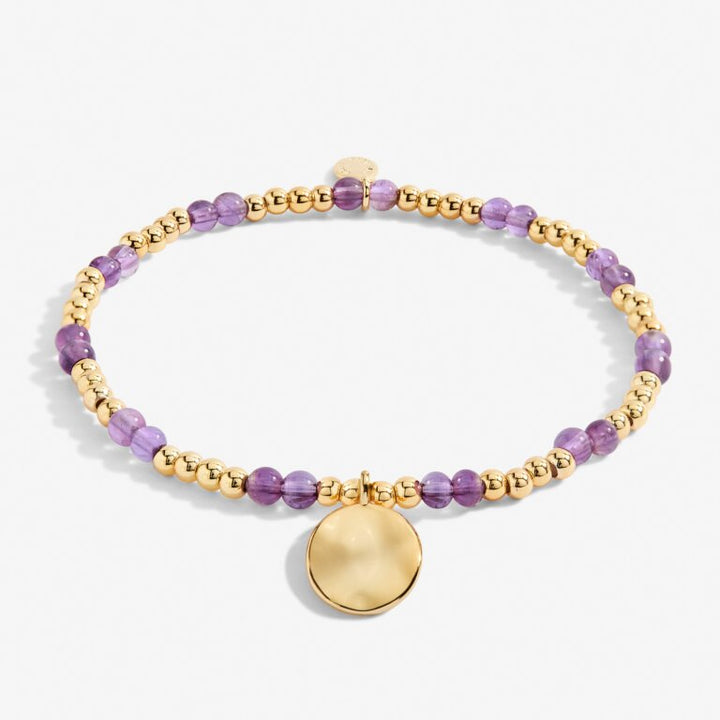 A LITTLE BIRTHSTONE ‘FEBRUARY’ BRACELET