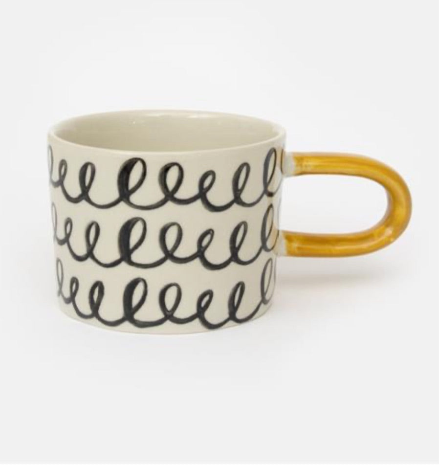 MONO SQUIGGLE CERAMIC MUG