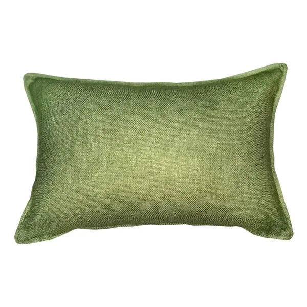 GREEN LINEA RECTANGLE CUSHION