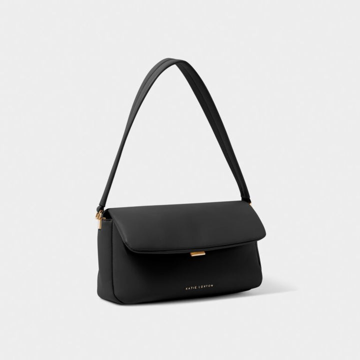 BLACK SERENA SMALL SHOULDER BAG