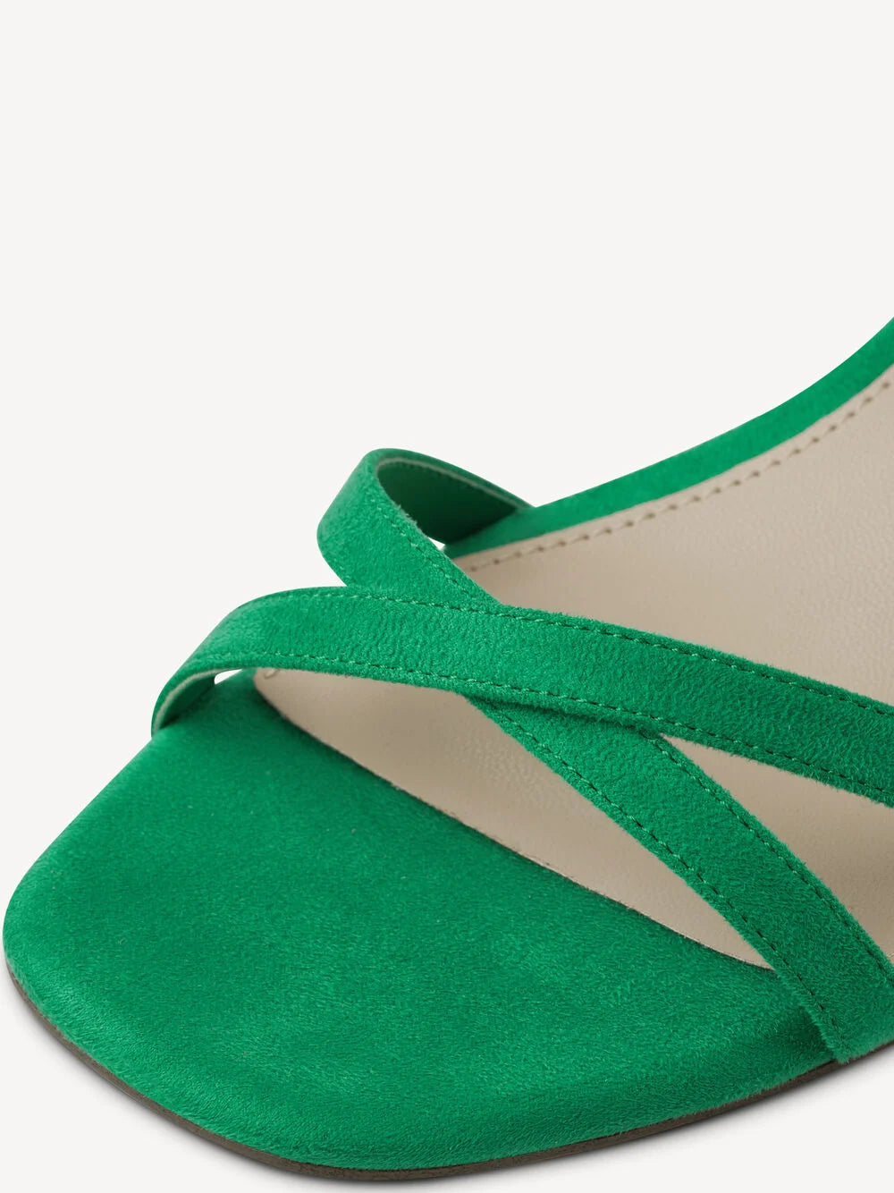 GREEN BLOCK HEEL SANDAL