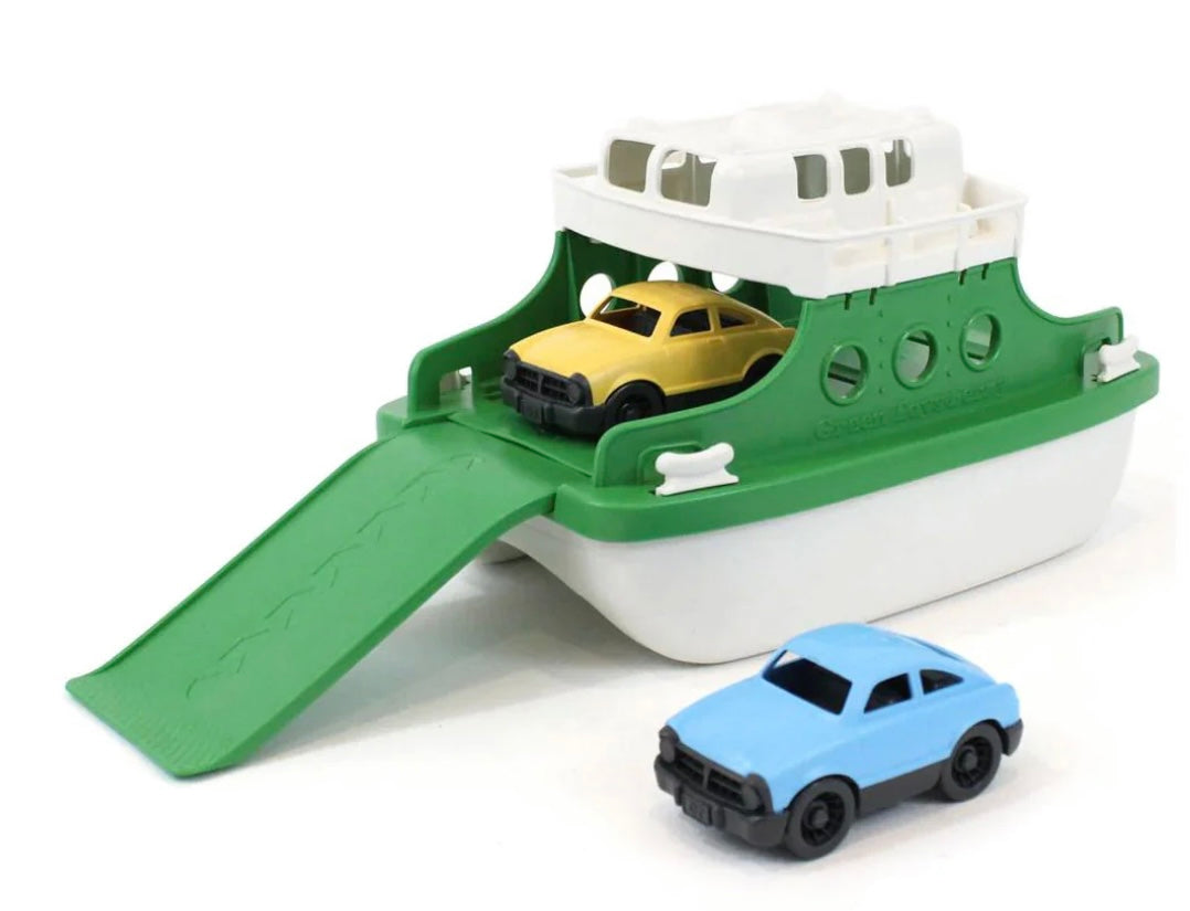 GREEN & WHITE FERRY BOAT