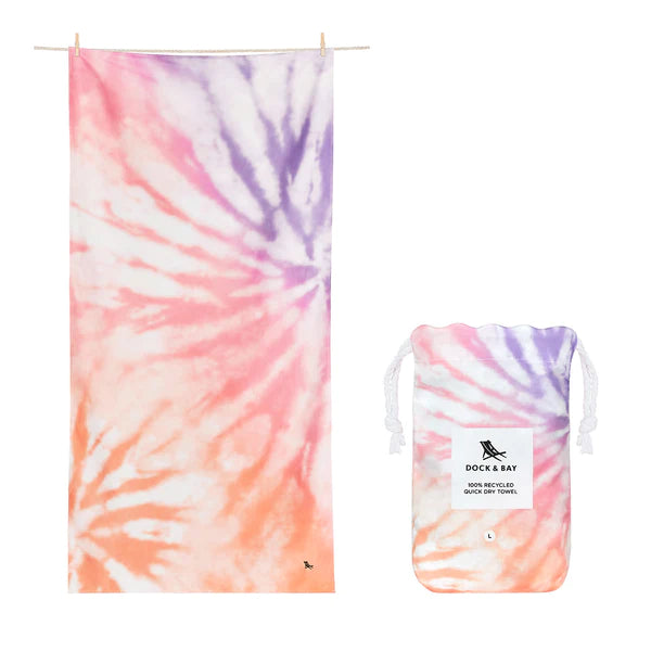 QUICK DRY TOWEL - TIE DYE - EMBER AFTERGLOW