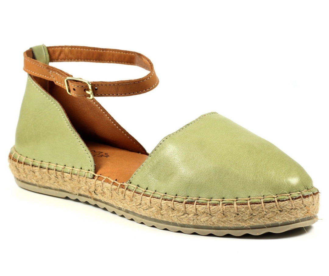 GREEN RHODES LEATHER SANDAL