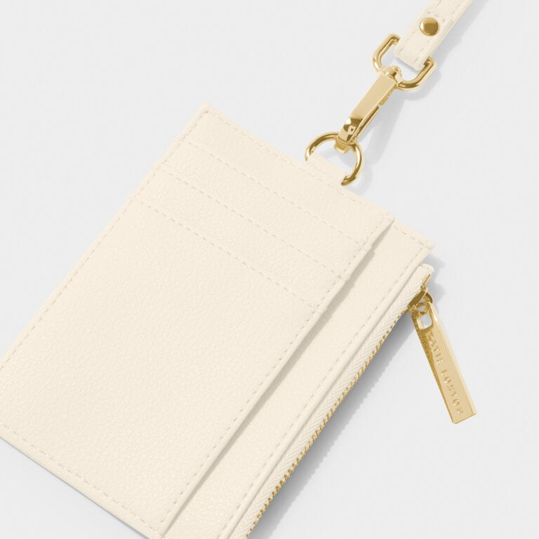 OFF WHITE ASHLEY CARD HOLDER WITH STRAP