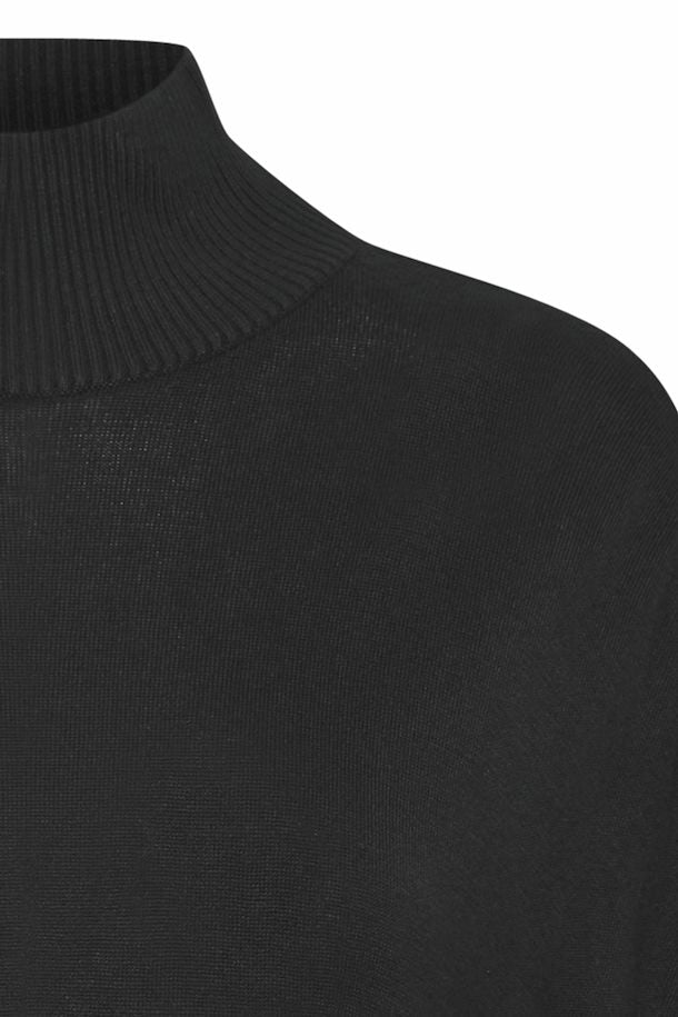 BLACK PIMBA LOOSE TURTLENECK JUMPER