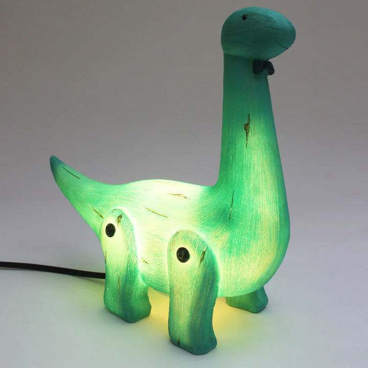 WOOD EFFECT DIPLODOCUS LAMP