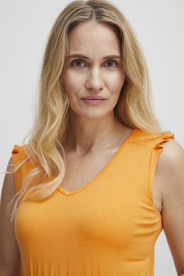 BLAZING ORANGE DOTTIE DRESS