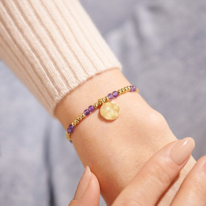 A LITTLE BIRTHSTONE ‘FEBRUARY’ BRACELET