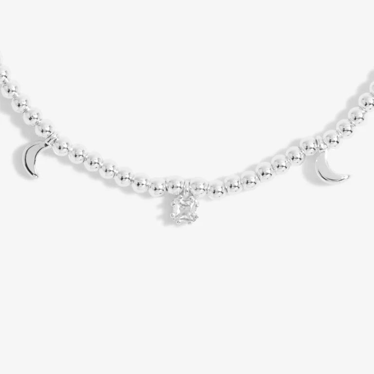 STACKS OF STYLE SILVER MOON BRACELET SET OF 2