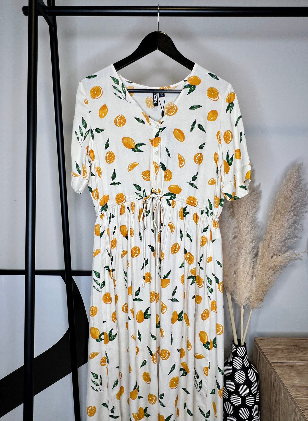 BIRCH LEMON MIDI DRESS