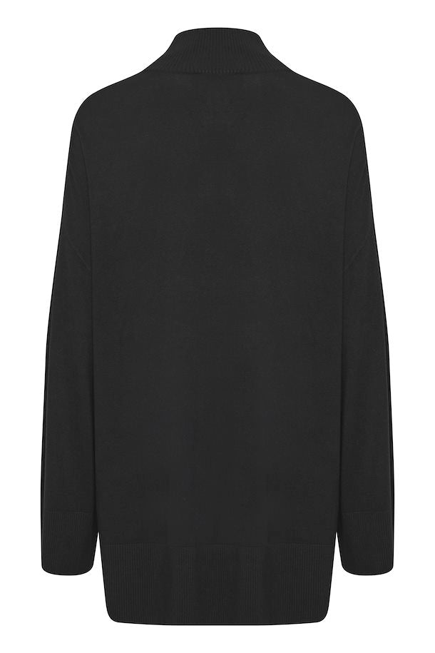 BLACK PIMBA LOOSE TURTLENECK JUMPER