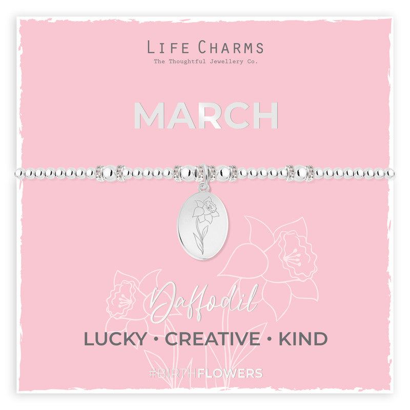 BIRTH FLOWER MARCH BRACELET