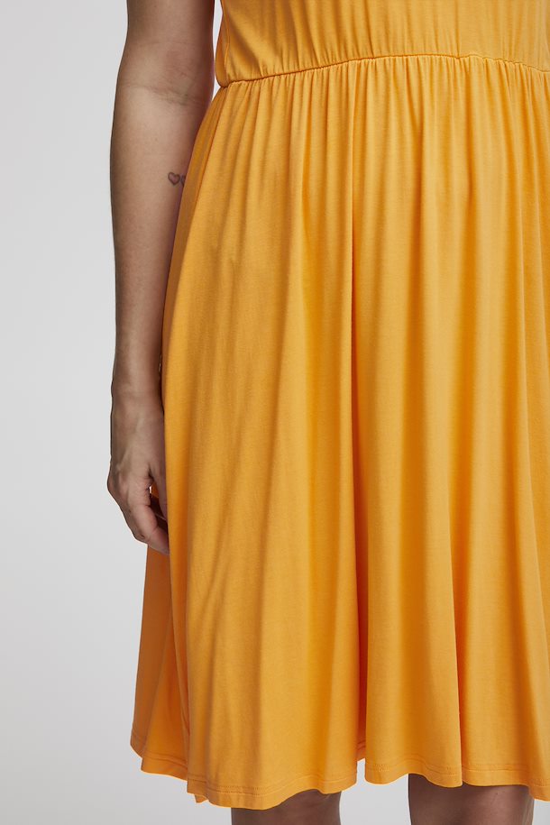 BLAZING ORANGE DOTTIE DRESS