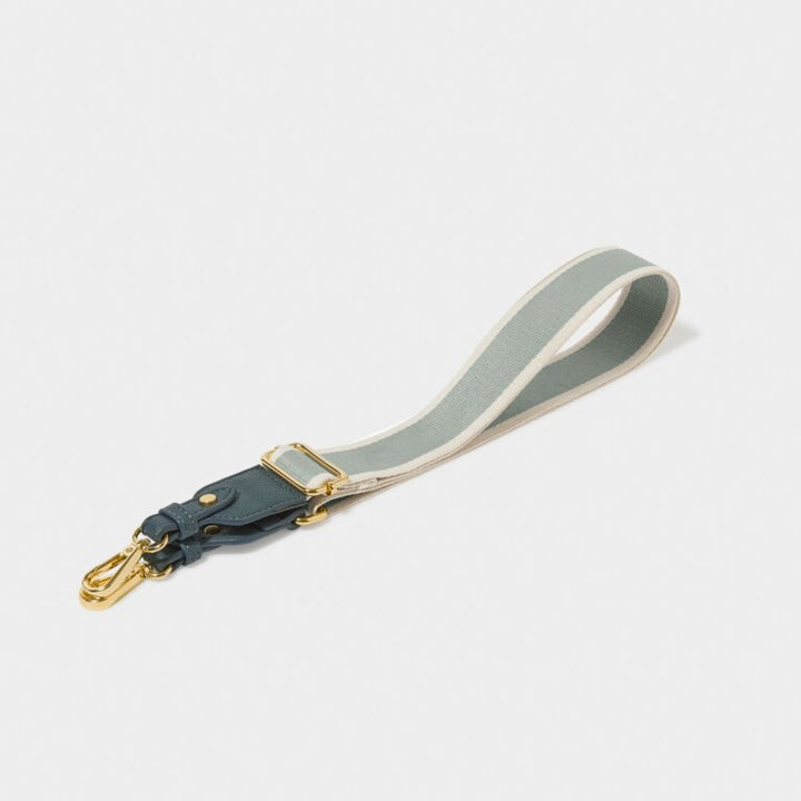 CANVAS DUSTY BLUE STRIPE BAG STRAP