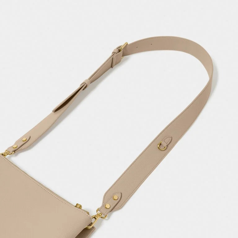 PU LIGHT TAUPE BAG STRAP