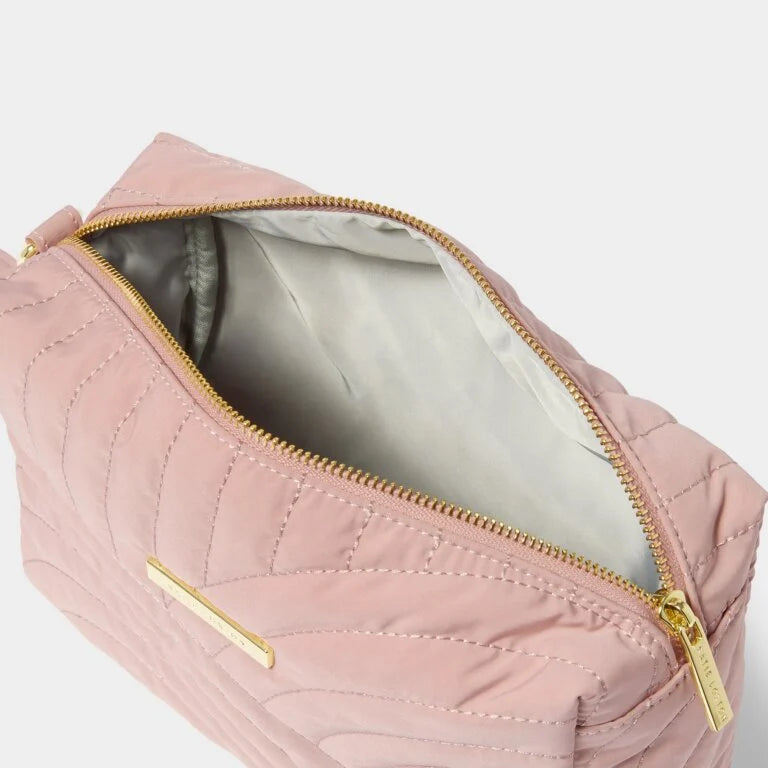 QUILTED BLUSH PINK WRISTLET ORGANISER