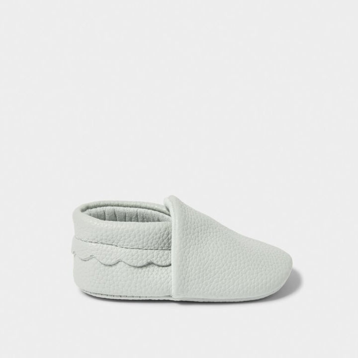 PALE GREY BABY SHOES