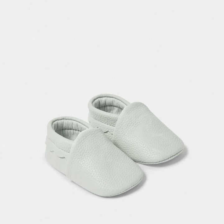 PALE GREY BABY SHOES