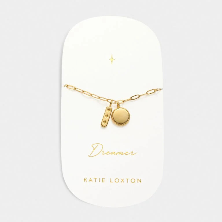 DREAMER WATERPROOF GOLD CHARM BRACELET