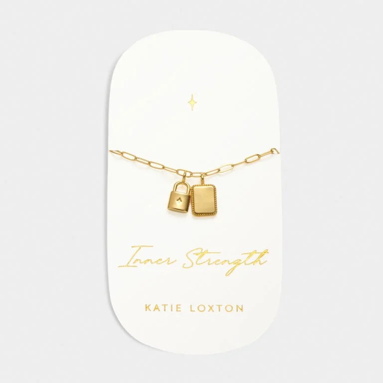 INNER STRENGTH WATERPROOF GOLD CHARM BRACELET