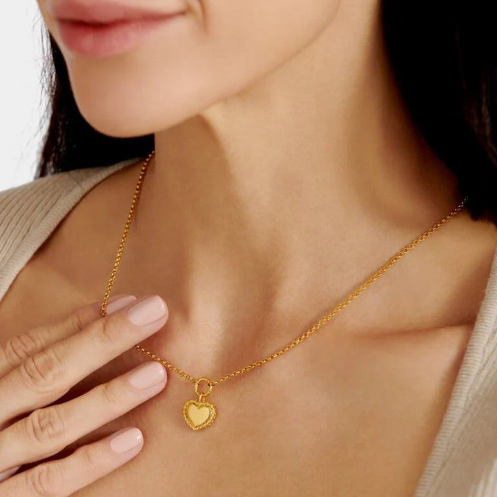 LOVE WATERPROOF GOLD HEART NECKLACE