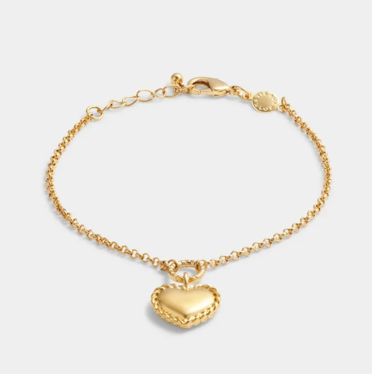 LOVE WATERPROOF GOLD HEART BRACELET