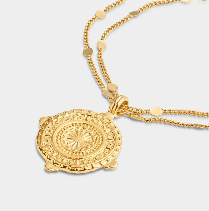HAPPINESS GOLD WATERPROOF GOLD ANTIQUE COIN BRACELET