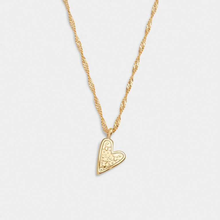 FRIENDSHIP WATERPROOF GOLD HEART NECKLACE