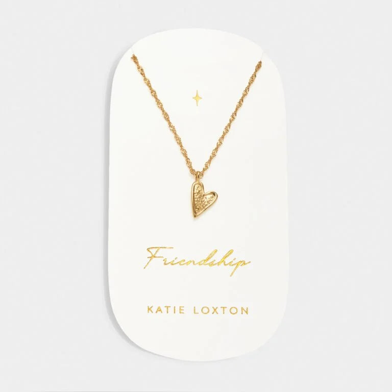 FRIENDSHIP WATERPROOF GOLD HEART NECKLACE