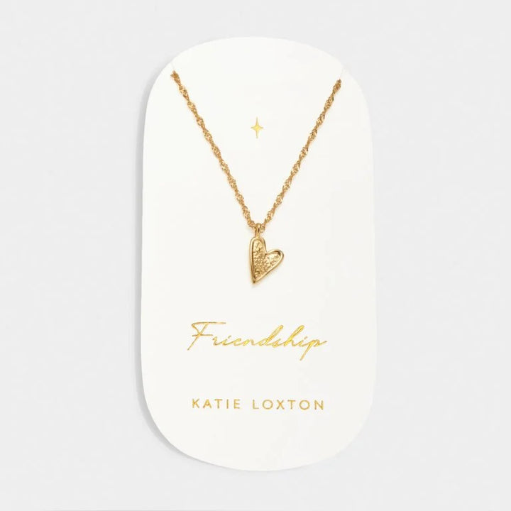 FRIENDSHIP WATERPROOF GOLD HEART NECKLACE