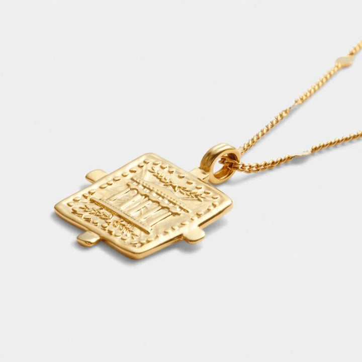 LUCK WATERPROOF GOLD ANTIQUE COIN NECKLACE