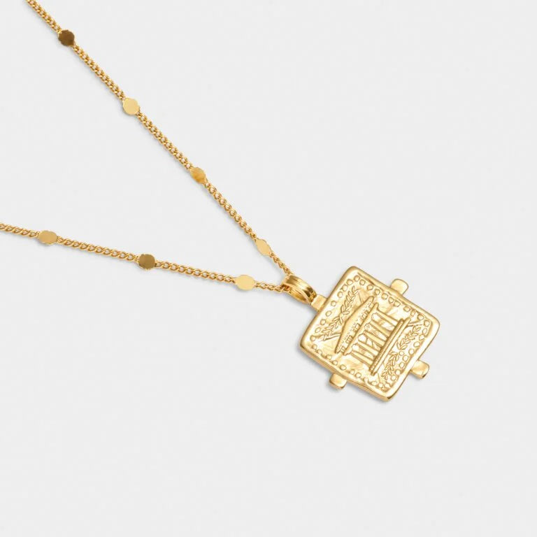 LUCK WATERPROOF GOLD ANTIQUE COIN NECKLACE