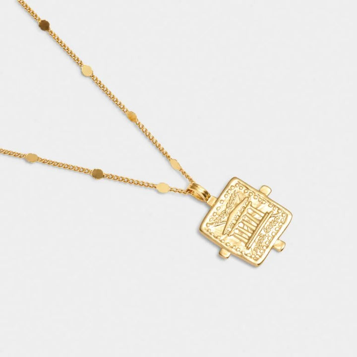LUCK WATERPROOF GOLD ANTIQUE COIN NECKLACE