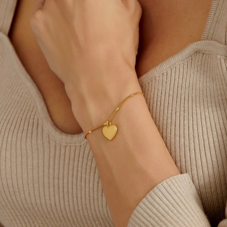 FOREVER WATERPROOF GOLD HEART BRACELET