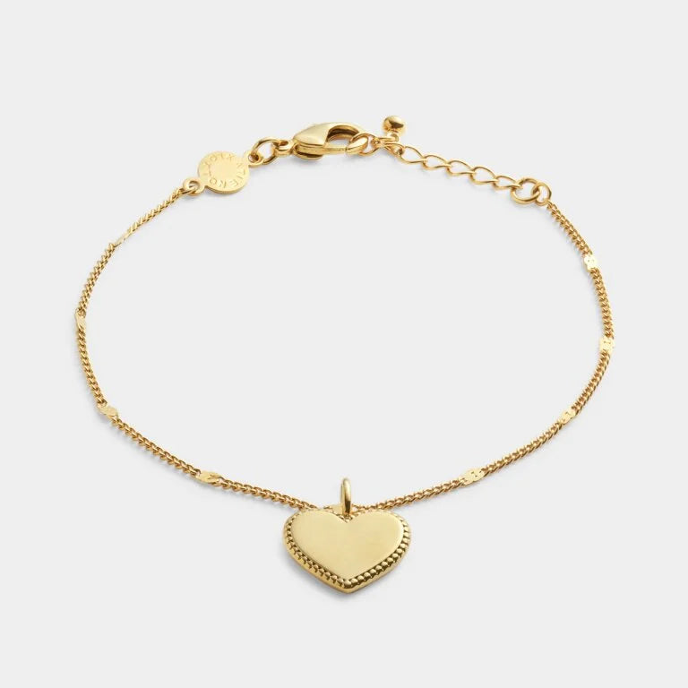 FOREVER WATERPROOF GOLD HEART BRACELET