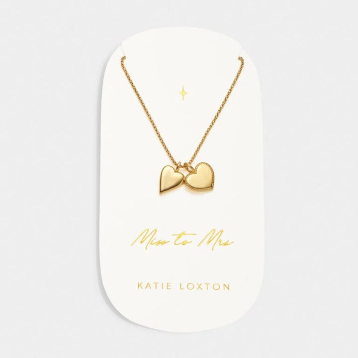 MISS TO MRS WATERPROOF GOLD BRIDAL CHARM NECKLACE