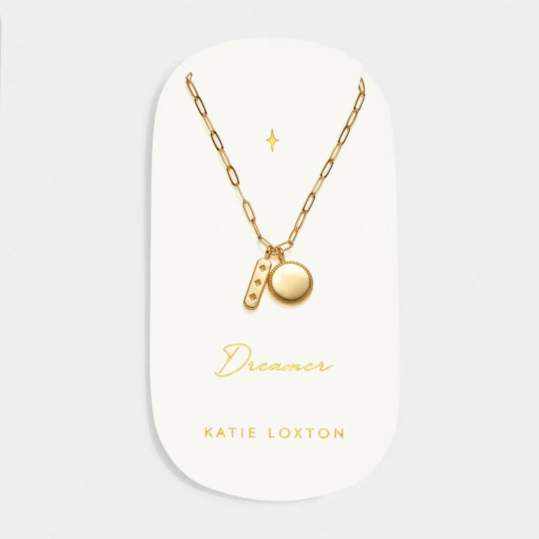 DREAMER WATERPROOF GOLD CHARM NECKLACE