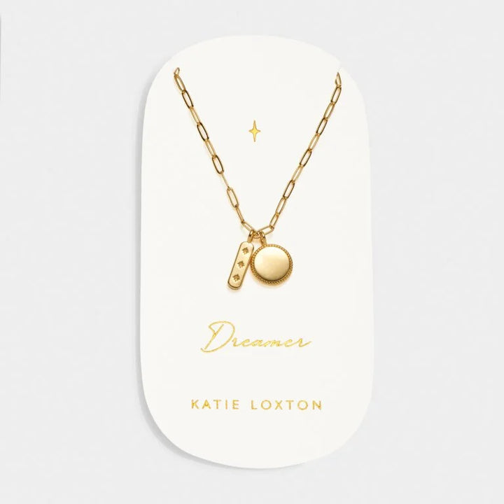 DREAMER WATERPROOF GOLD CHARM NECKLACE