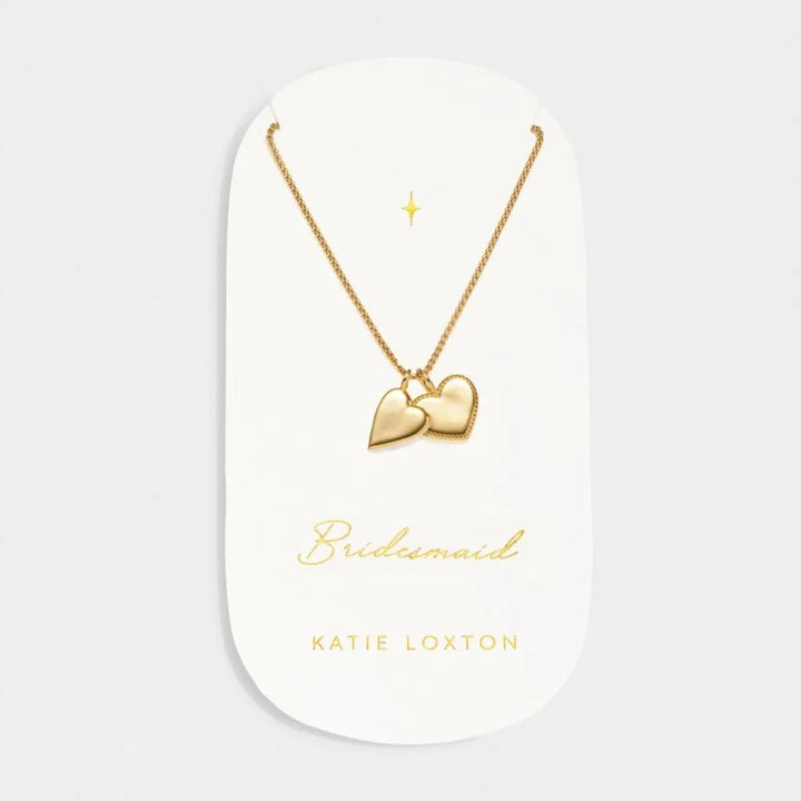 BRIDESMAID WATERPROOF GOLD BRIDAL CHARM NECKLACE