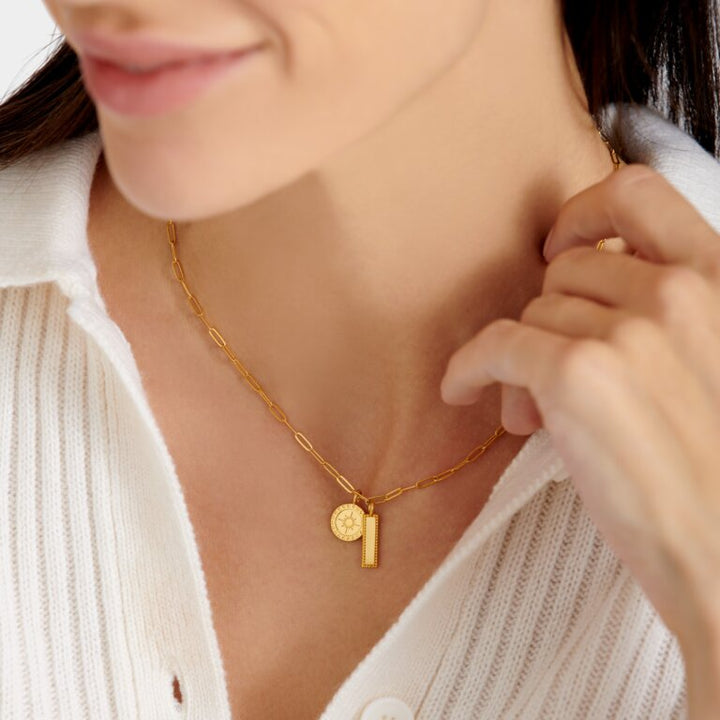 COLLECT ADVENTURES WATERPROOF GOLD CHARM NECKLACE