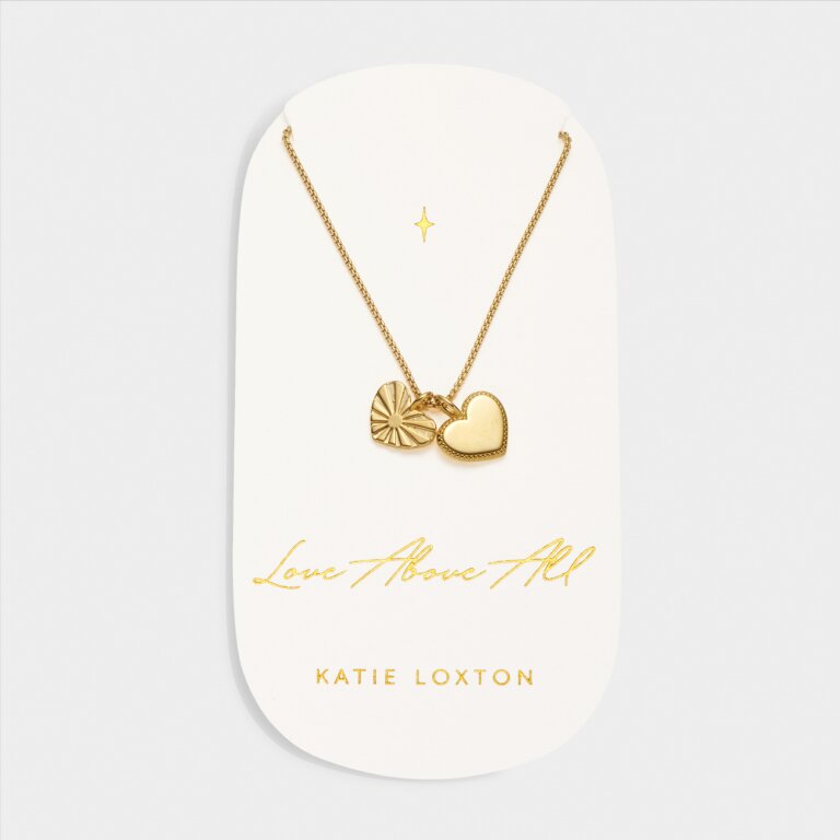 LOVE ABOVE ALL WATERPROOF GOLD CHARM NECKLACE