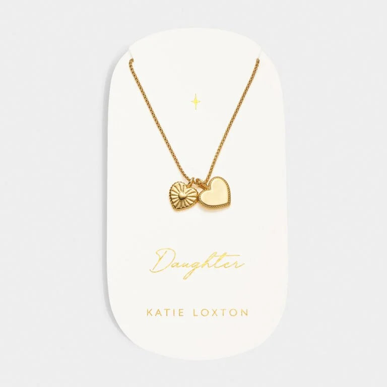 DAUGHTER WATERPROOF GOLD CHARM NECKLACE