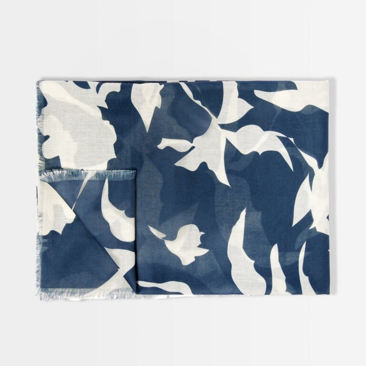 ABSTRACT FLORAL PRINTED SCARF