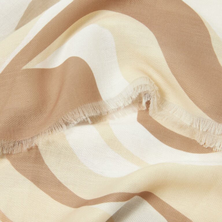 ABSTRACT WAVE PRINTED SCARF
